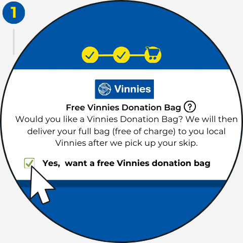 Image of checkout for vinnies collection service 2